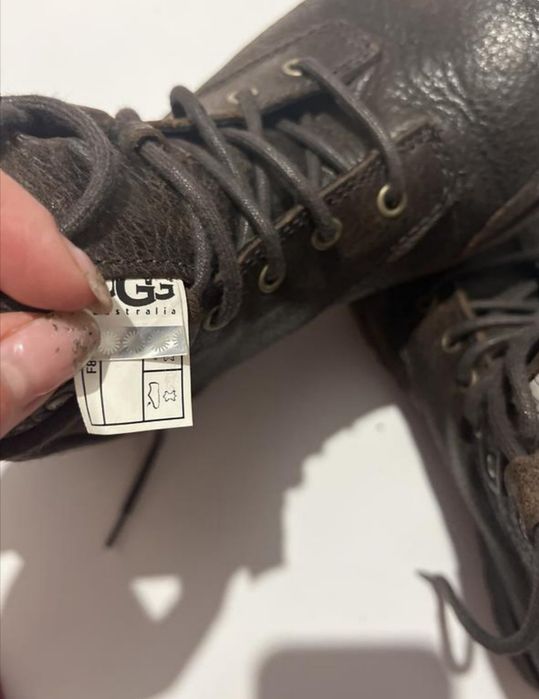 Ботинки UGG 39.5 чоловічі черевики угг агг шкіряні малогого розміру