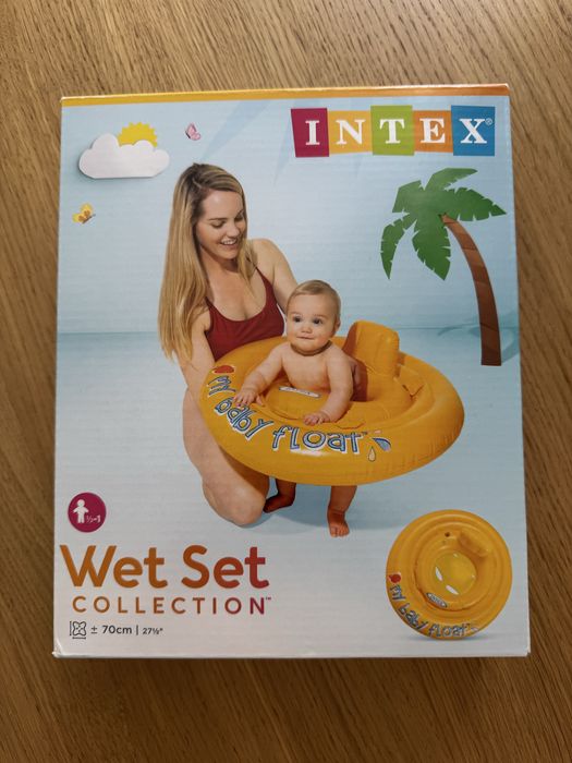 Дитяче надувне коло з підтримкою ніг 70 см до 11 кг 9-12місяців