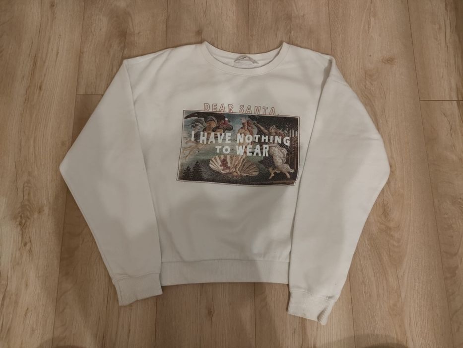 bluza biała świąteczna coolclub S stan bdb damska młodzieżowa