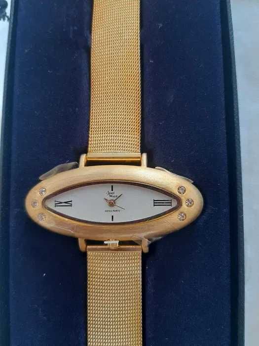 Relogio senhora Dourado - Jewel Watch - Swarovski crystal