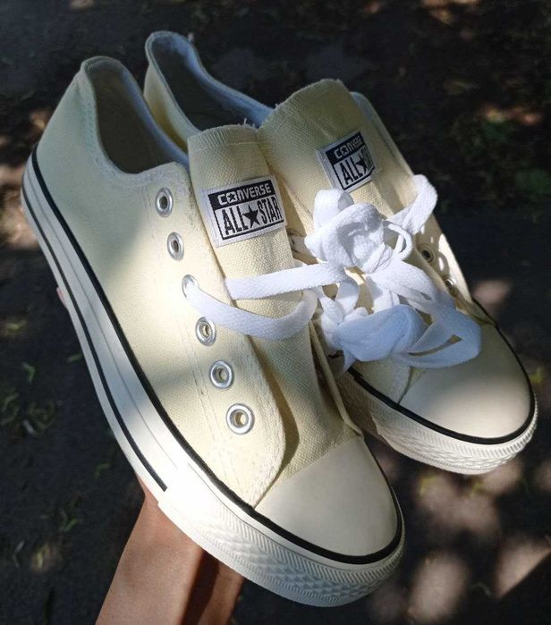Кеды Converse (конверс) бежевые низкие 36 размер