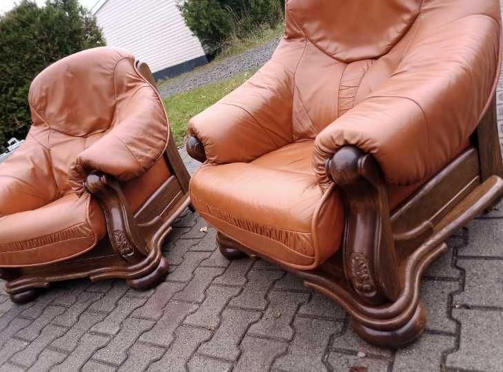 комплект кутик диван і два крісла шкіра натуральна