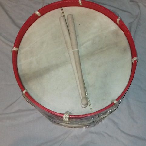 Caixa nicolinas - Bombo em latão