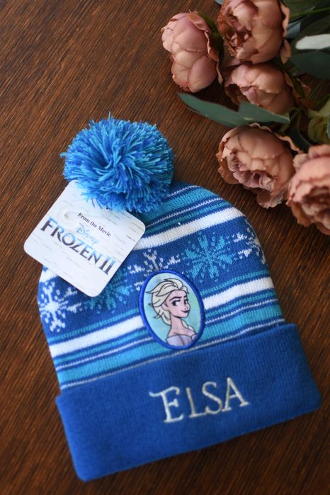 Czapka z pomponem Kraina Lodu Elza Frozen