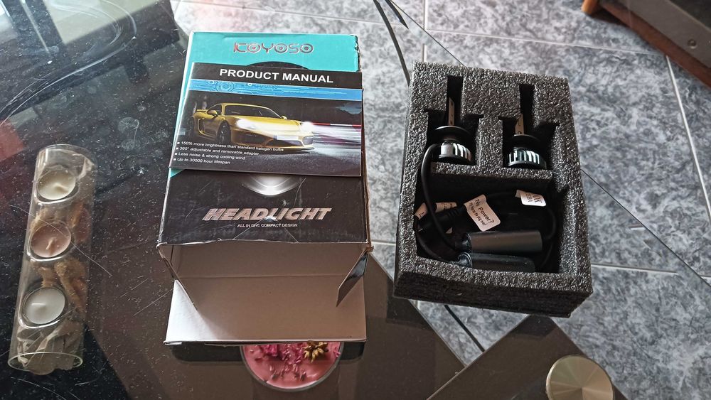 Lâmpadas KOYOSO H7 LED Bulbs 10000LM