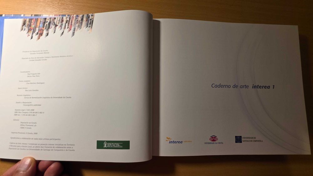 Livro "Caderno de Arte Interea I"