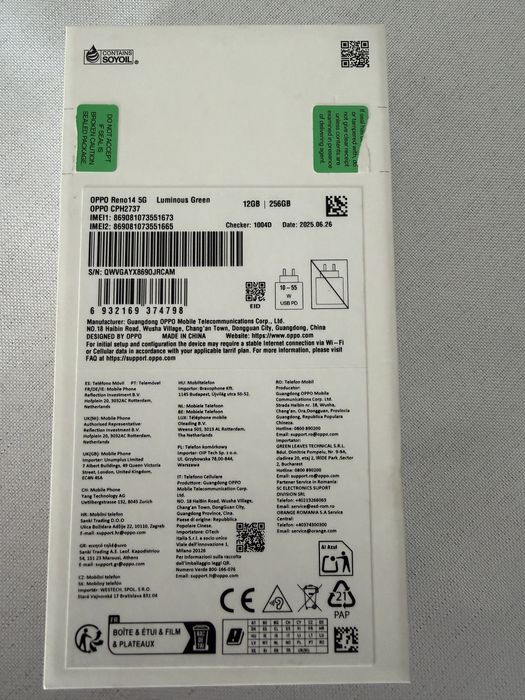 Oppo reno 14 5 g nowy