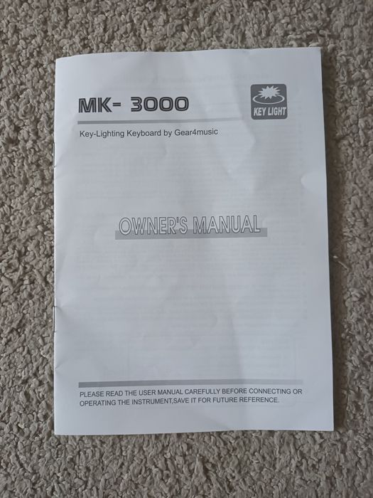 Teclado musical portátil MK-3000 da Gear4music.