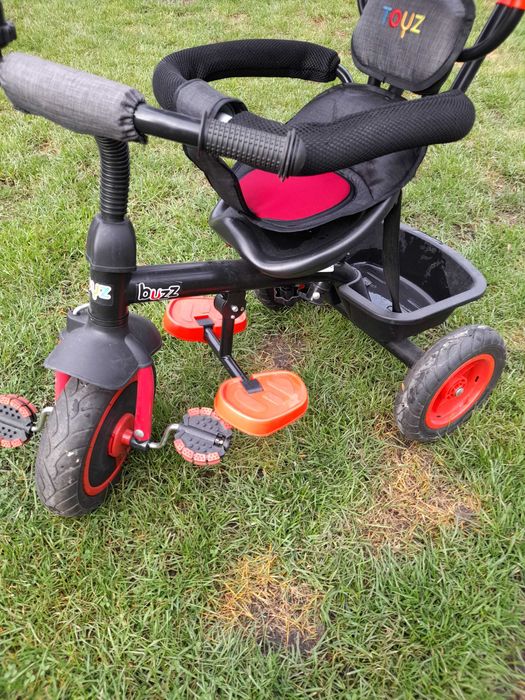 Rowerek dziecięcy Buzz, fotelik rowerowy Kross