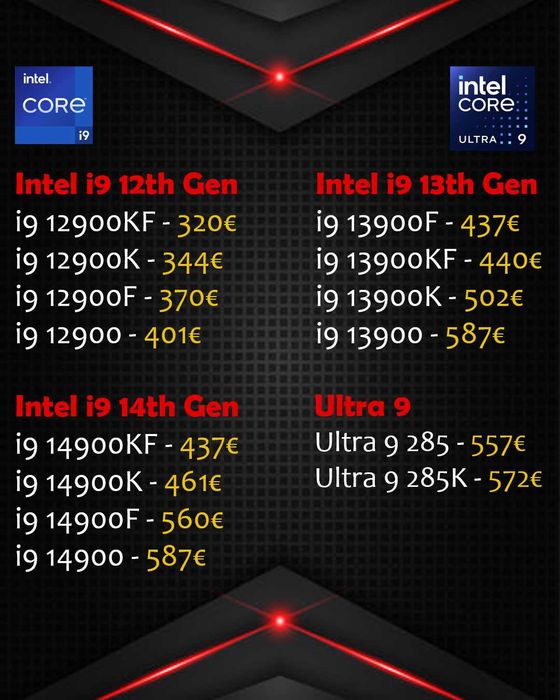 Processadores Intel/AMD - 29-Outubro (Novos por encomenda)