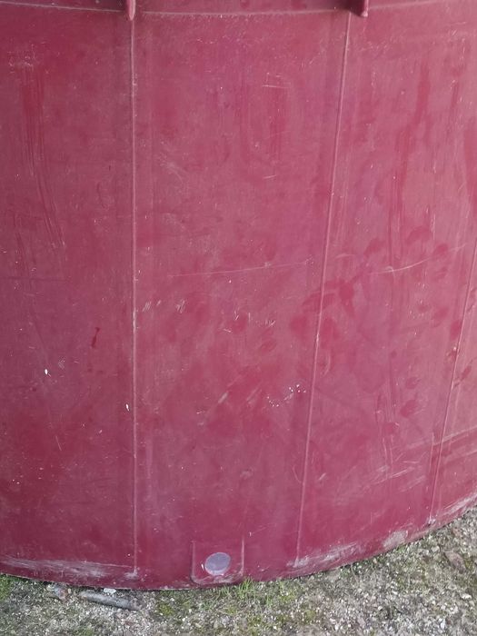 Cuba plástico 1000L para vindima