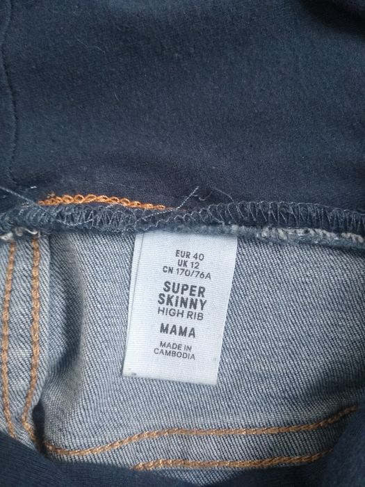 Spodnie ciążowe L 40 skinny rurki