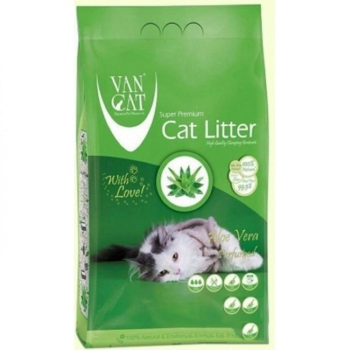 Van Cat Ван Кэт АлоеВера наполнитель бентонитовый для кошек 10 кг