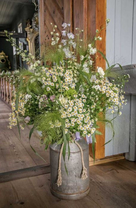 Ślub sielski, dekoracja duża