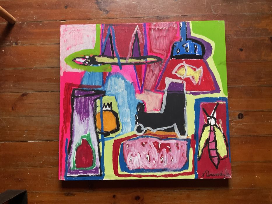 2 Pinturas originais de João Paramés Técnica Mista 2022