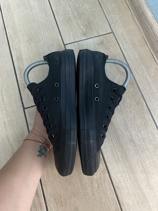 Кали Converse р.37,5 Оригінал!Чорні кеди Конверс