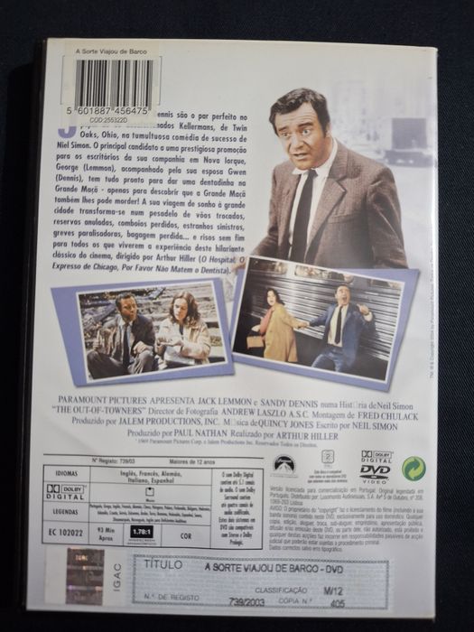 DVD A Sorte viajou  de barco.