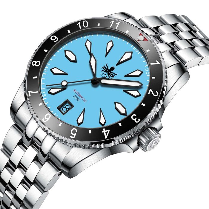 Zegarek Phoibos Voyager PY035B BLUE Diver nowy w foliach