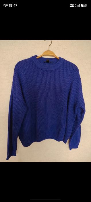 Sweter mocny fiolet XL