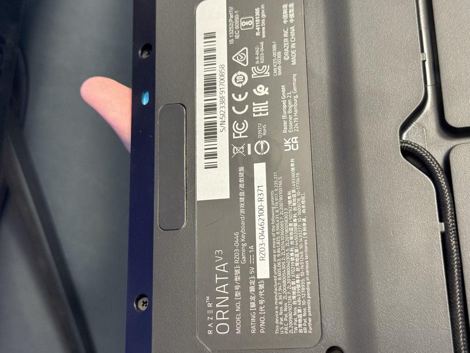 Клавиатура Razer Ornata V3 (Low Profile Gaming Keyboard)