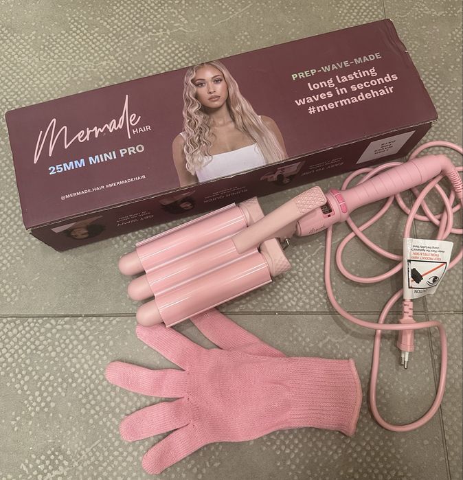 Falownica do włosów Mermade Hair Pink Waver 25mm