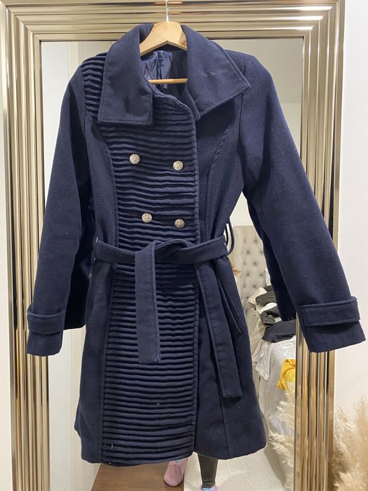 Casaco de fazenda azul