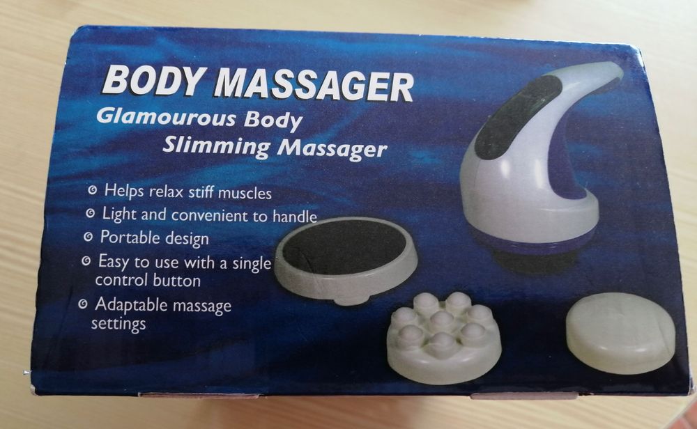 massajador corporal novo em caixa