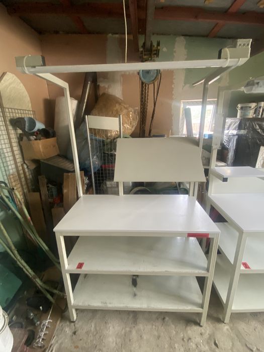 Profesjonalny stół roboczy, warsztatowy, przemyslowy z oswietleniem,FV