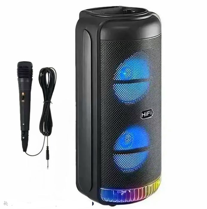 Музыкальная напольная колонка RX 20Вт с LED-подсветкой, FM-радио.