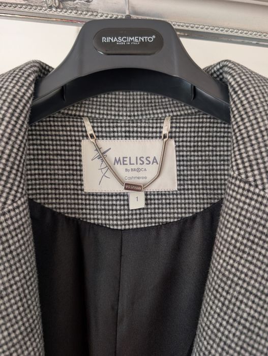 Płaszcz damski Melissa by braca z wełną i cashmirem