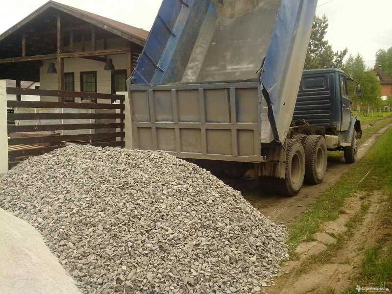 Продам песок карьерный, щебень гранитный, отсев, чернозем, камень