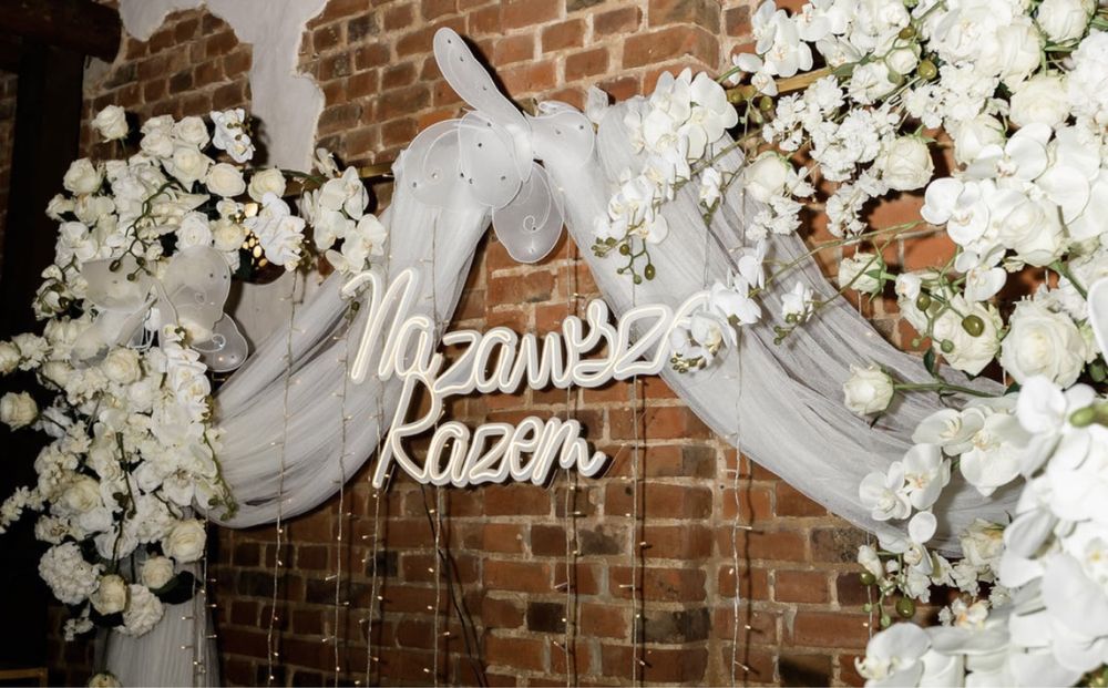 Sprzedam napis led Na zawsze razem idealny na wesele