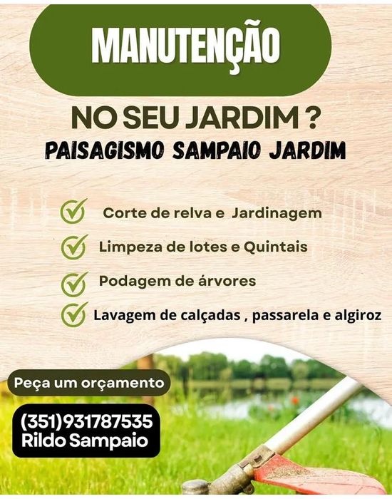 Limpeza de jardins e quintais