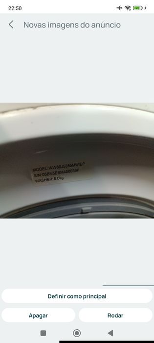Máquina de roupa Samsung 8kg