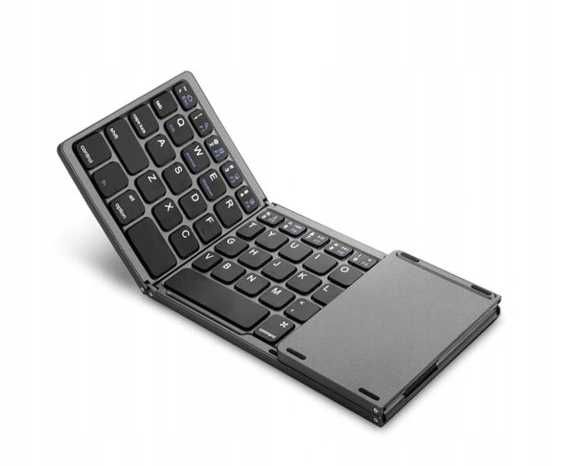 Składana Bezprzewodowa Klawiatura + Touchpad