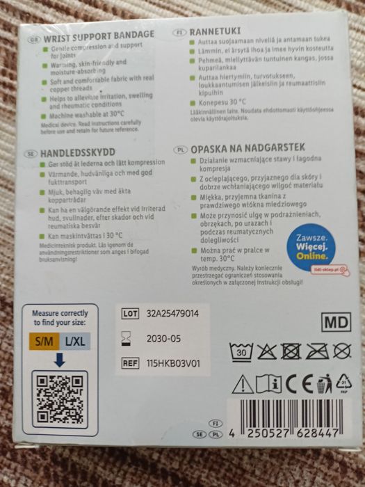 Opaska na nadgarstek.