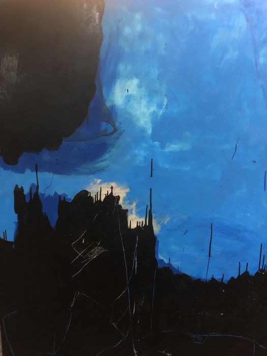 Tecnica mista sobre tela assinado Cristina Basto