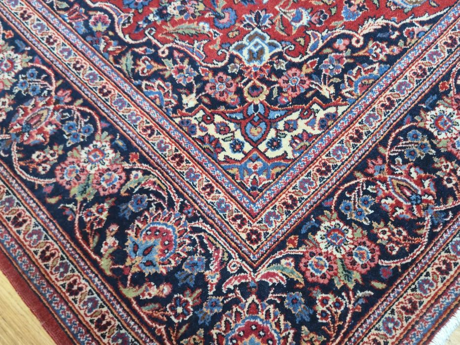 KASHAN oryginalny perski dywan ręcznie tkany 138 x 208- 60 lat
