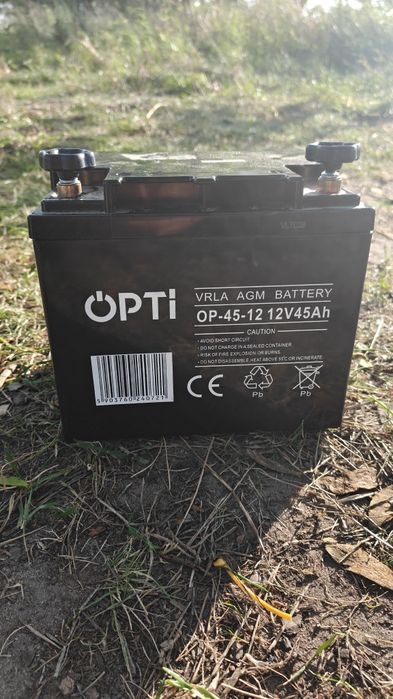 Akumulator bezobsługowy zadbany AGM 12V 45Ah  Opti , wysyłka