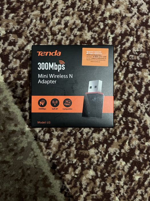 Tenda U3 бездротовий wi fi адаптер