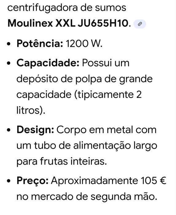 Processadora de sumos profissional xxl capacidade 2 litros , NOVA