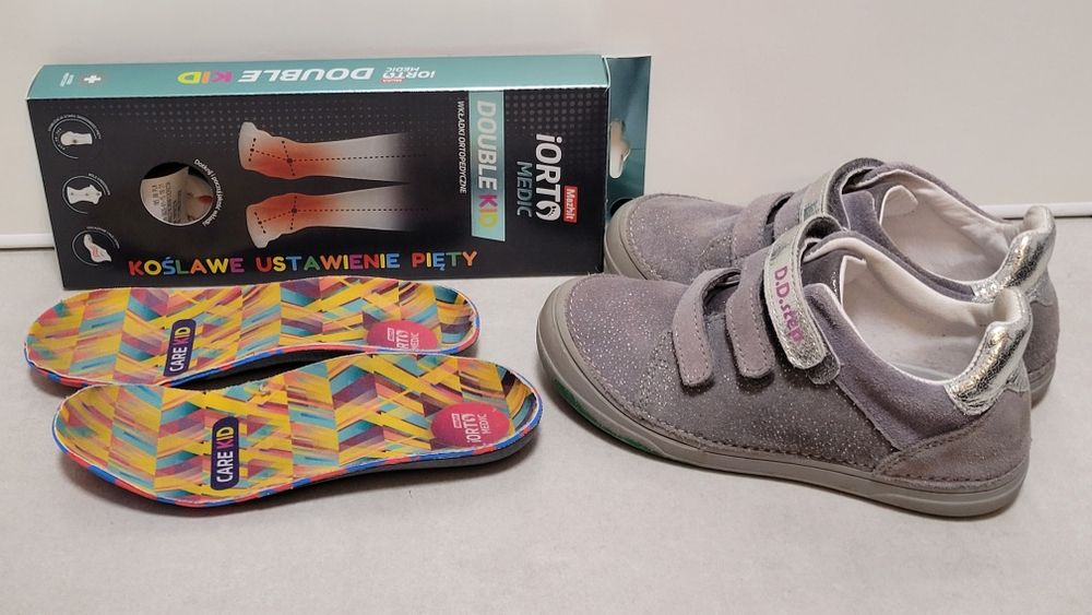 Buty buciki dla dziecka dziewczynki skóra roz 31 i wkładki zdrowotne