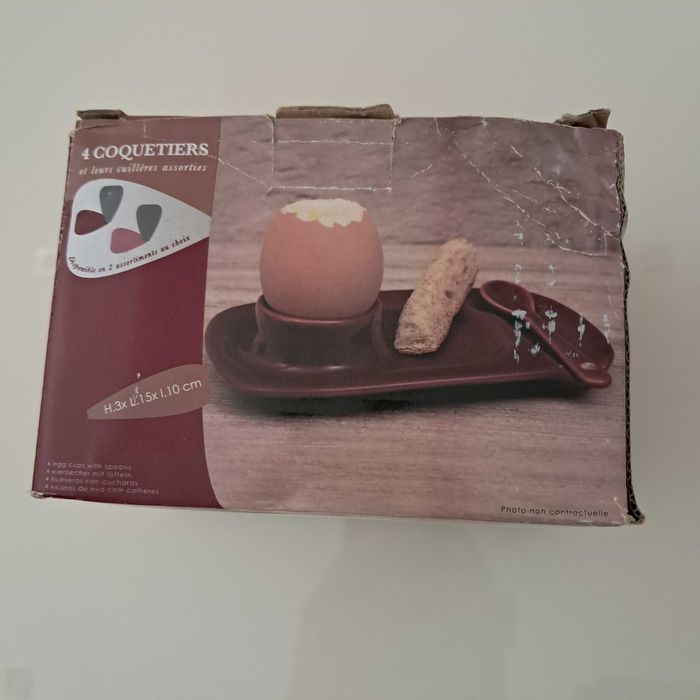 Jogo  Louça  Para Ovos Cozidos