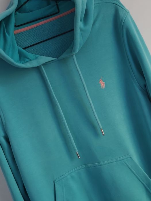 Ralph Lauren bluza sportowa damska logowana turkus L/XL