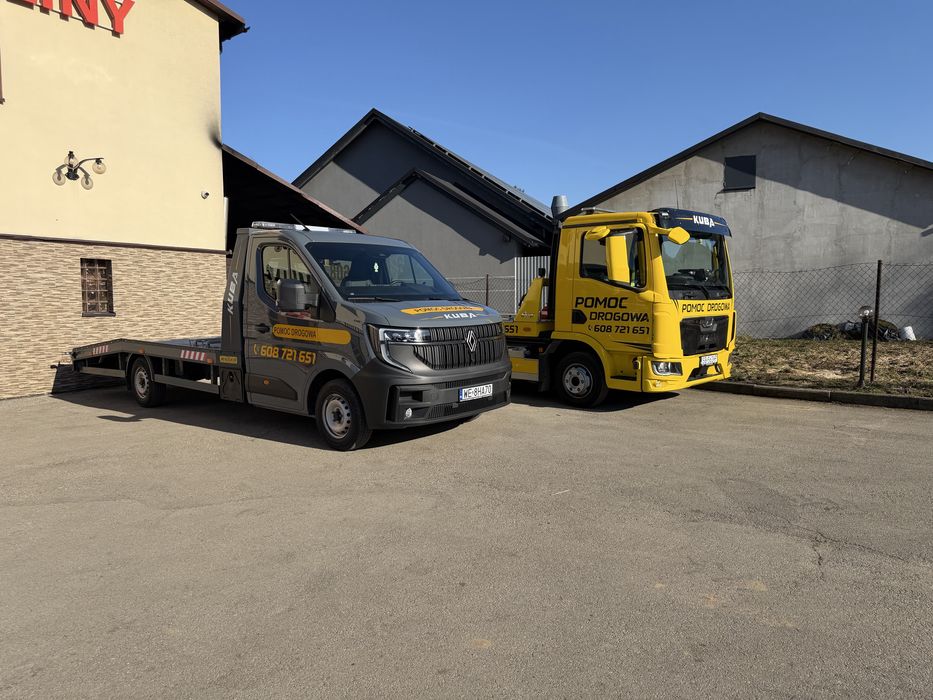 Pomoc drogowa 24h / Laweta / Transport pojazdów / Transport Maszyn