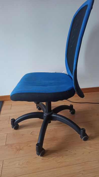 Cadeira estofada giratória