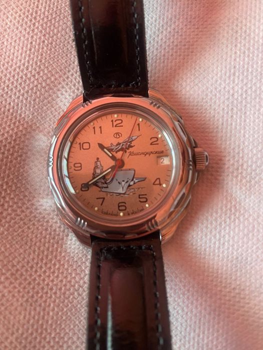 Relógio Vostok Komandirskie mecânico + caixa e documentos