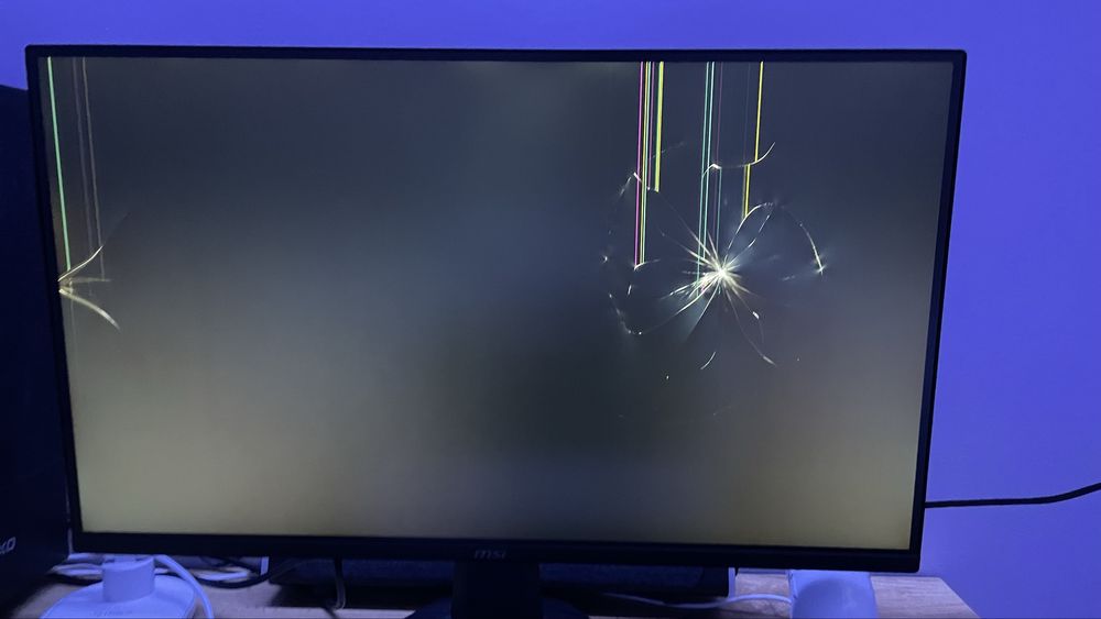Розбитий монітор MSI 27″ 2K 180 Hz — на запчастини / ремонт