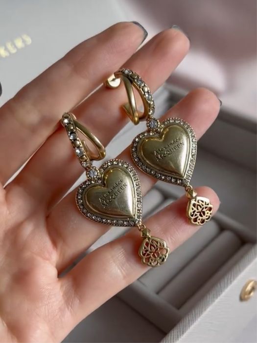 Серьги, серёжки Aleksander McQueen, бижутерия