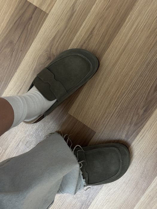 Замшеві сабо , без пятки